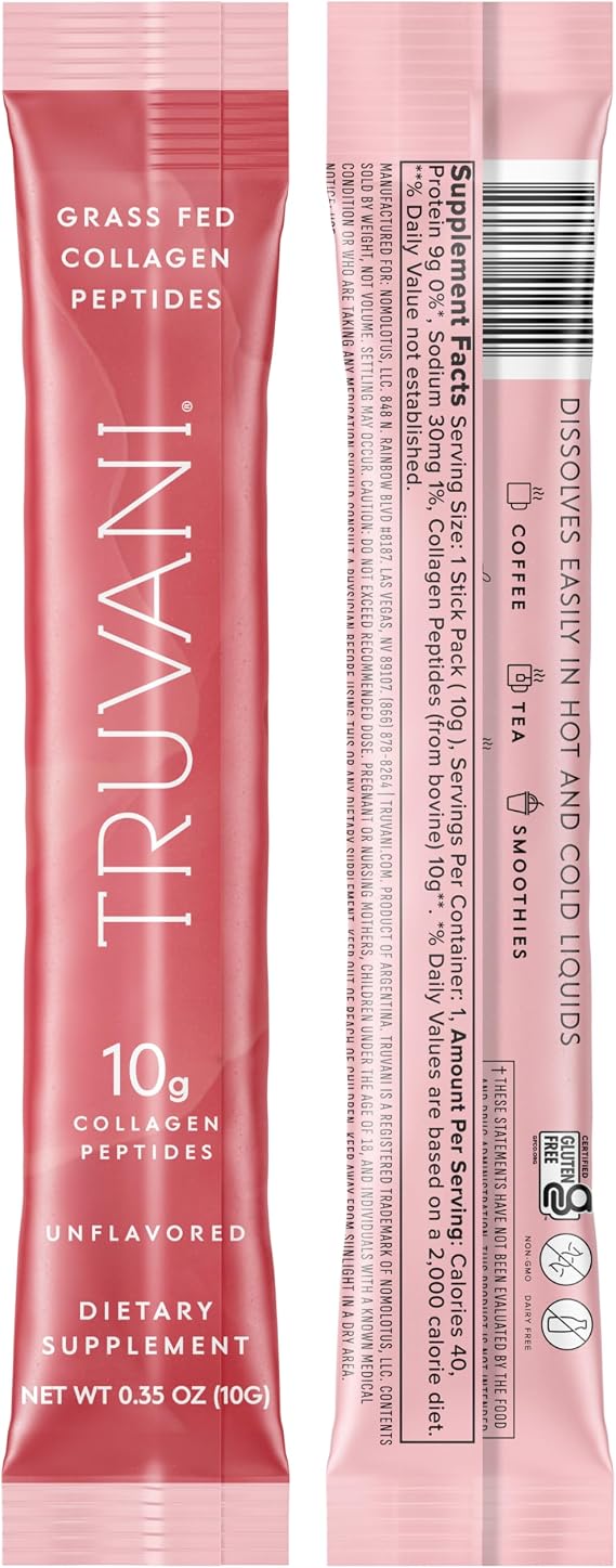 Truvani Hydrolyzed Collagen Peptides | Unflavored | 1 Serving