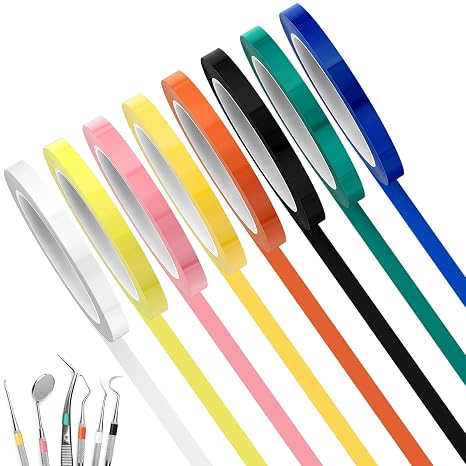 Frienda 8 Rolls Colors Autoclave Tape Surgical Instrument Tapes