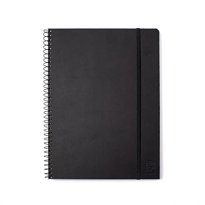 Blackwing Spiral Notebook - BlankPlain Paper, A4 Size 8.27 x 11.69 in, Spiral Binding, 160 pages, 80 GSM
