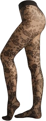 CALZEDONIA Womans Sheer Floral Tights