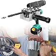 Threader Concealed Pipes Lithium Battery Automatic Extractors Through Wall Electrical Cable Threading Machine 40M/Min,for Home Outdoor(45000mah,2Battery)