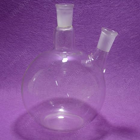 Glassware,Flat Bottom Flask,2000ml,2 Neck,24/40,Two Neck,lab Glassware 24/40