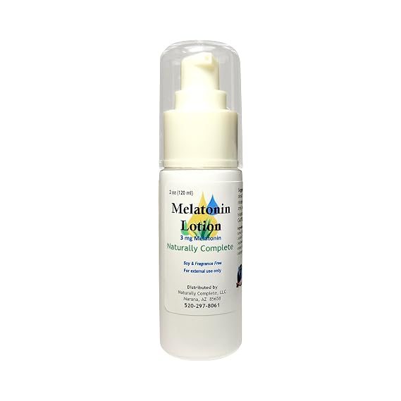 Melatonin Lotion 2 oz | Non-GMO | Fragrance-Free