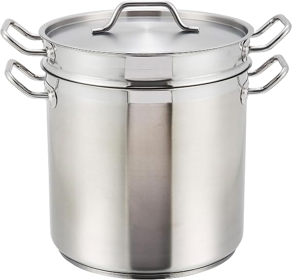 Winco 20qt S/S Steamer/Pasta Cooker