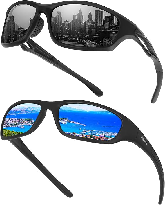 Duduma Polarized Sports Sunglasses for Men Women Running Cycling Fishing Golf Driving Shades Sun Glasses