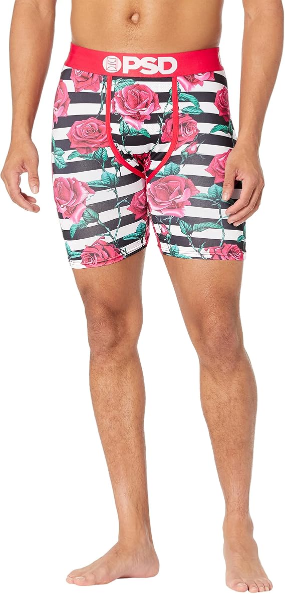 PSD Men's Brief (Multi/Striped Roses Mix, XXL)