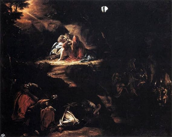Art Oyster Orazio Borgianni Christ in the Garden of Gethsemane - 20" x 25" Premium Canvas Print