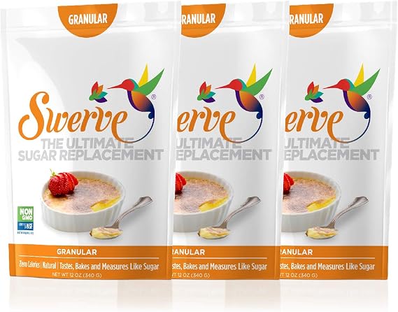 Swerve Sweetener, Granular, 12 Ounce, 3 Pack