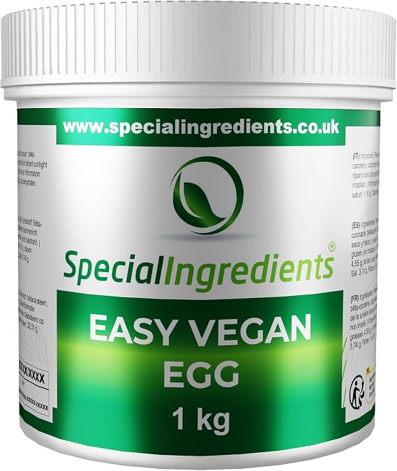 Easy Vegan Egg Powder - Non-GMO, Gluten Free, Non-Irradiated - Recyclable Container (1kg)