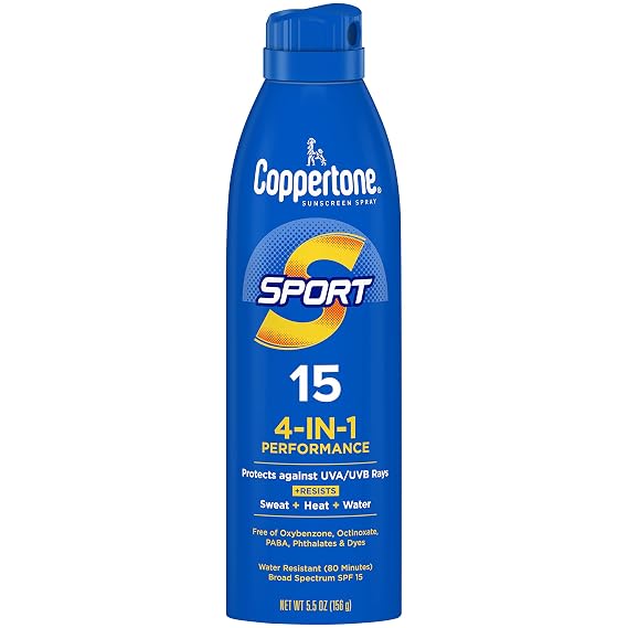 Coppertone SPORT Sunscreen Spray SPF 15, 5.5 FL OZ