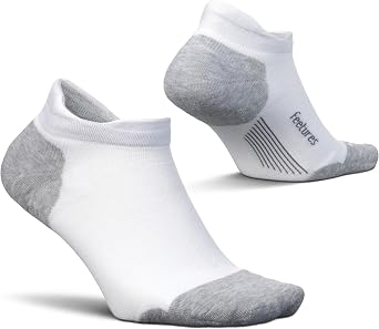 Feetures Elite Max Cushion No Show Tab - Running Socks for Men & Women, Athletic Compression Socks, Moisture Wicking