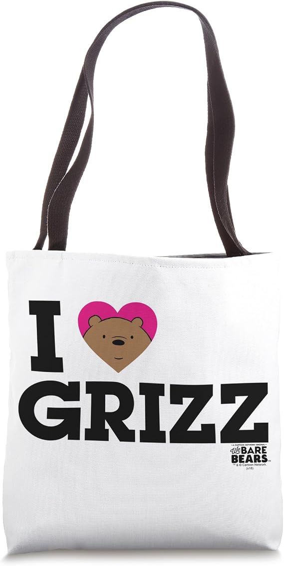 We Bare Bears Heart Grizz Tote Bag