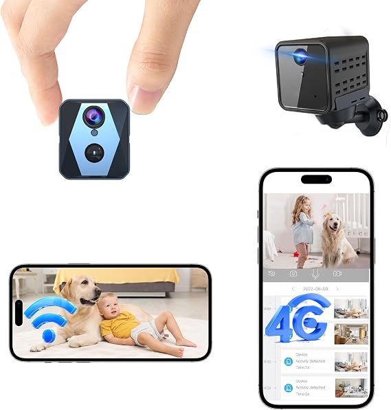 vebiliki Indoor WiFi Mini Camera & 4G Camera