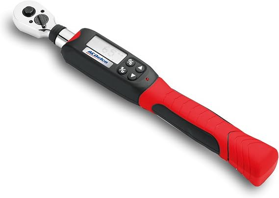 ACDelco ARM601-3 3/8 (3.7 to 37 ft-lbs.) Digital Torque Wrench with Buzzer and LED Flash Notification ISO 6789 Standards with Certificate of Calibration
