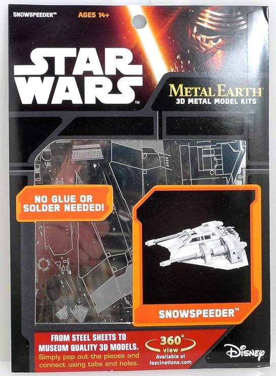 Fascinations Metal Earth Star Wars Snowspeeder 3D Metal Model Kit