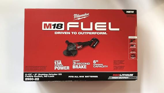 Milwaukee 2980-22 18 FUEL 18-Volt Lithium-Ion Brushless Cordless Grinder