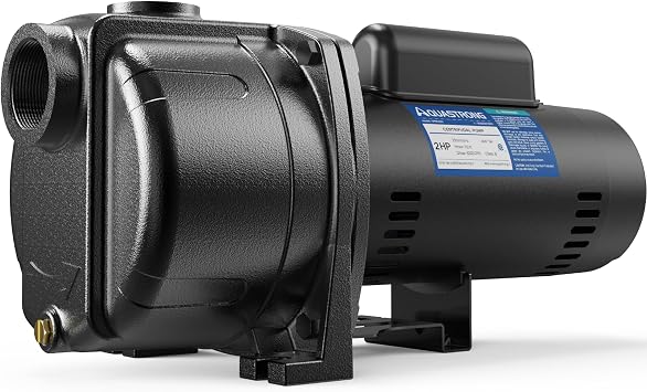 AQUASTRONG 1.5 HP Shallow Well JetCentrifugal Pump, 4250 GPH, 115230V, Durable Cast Iron Booster Pump for Lawn Sprinkler, Garden Irrigation
