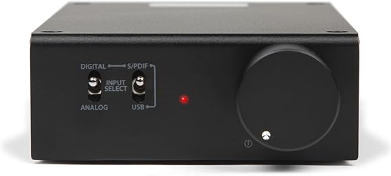 Micca OriGain Compact Stereo Integrated Amplifier and DAC, 50W x 2, 96kHz/24-Bit, USB and Optical S/PDIF (Black)