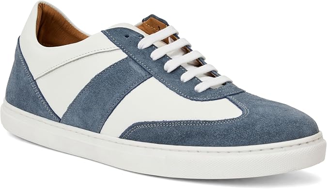 M by Bruno Magli Men's Benito Sneakers, Leather Shoes, Lace-Up Casual Shoes
