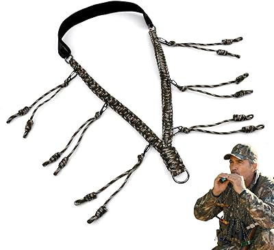 22inch Duck Call Lanyard -Duck Whistle Hunting Accessories with 12 Removable Loops,Paracord Game Call-Lanyard Christmas Outdoor Predator Gear Gifts for Hunter - Without Duck Call