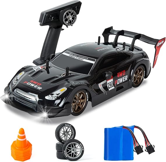 RC Drift Car, 1:14 Remote Control Drift Cars with Proportional Steering and Throttle 4WD GT Drift RC Cars with Gyros Drifting Car Toy for Adults Boys Kids