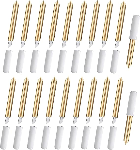 Niantime 20PCS Premium Fine Point Blade Compatible for Maker/Maker 3 Cutting Machines, Replacement Cutting Blades Compatible with Explore Air/Air 2/Explore Air 3, (Premium Fine Point Blades)