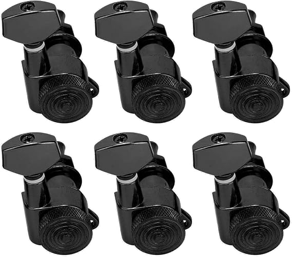 Guitar Locking Tuners, Guitar Tuner Pegs | Locking Guitar Tuner | Electric Guitar Tuner | Guitar Tuning Pegs | Guitar Machine Heads for Acoustic & Electric Guitar (6 right)