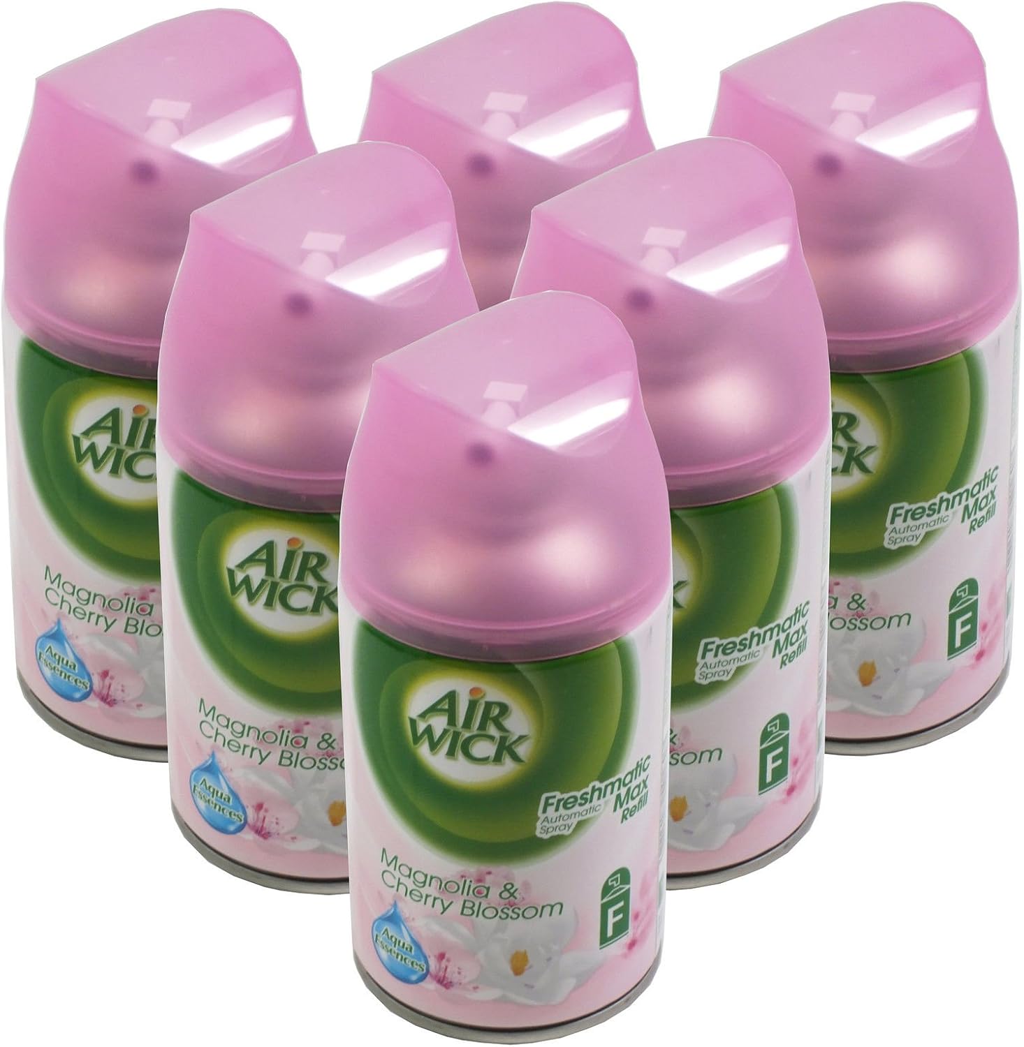 6 x Air Wick Freshmatic Max Automatic Spray Refill 250ml - Magnolia & Cherry Blossom