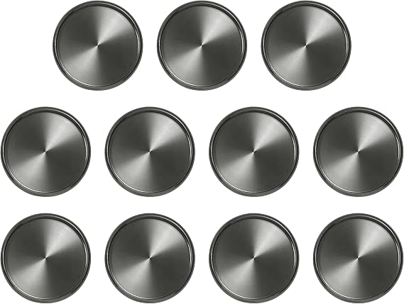 Levenger Aluminum Metal Circa Discs Binder Rings for Discbound Notebooks System, 11 Pack, Platinum 1 1/2-Inch