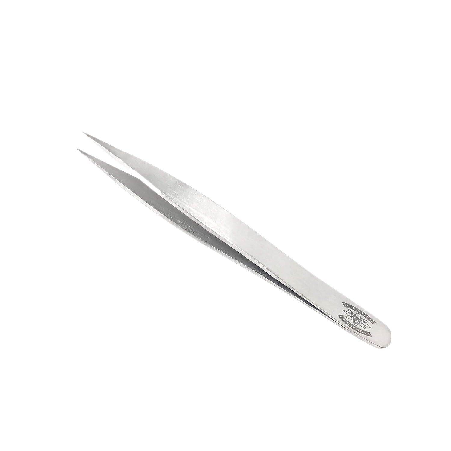 Stainless Steel General Purpose Forceps with Straight Strong Tips (4.5 in. (115mm), Smooth Tips and Handle)