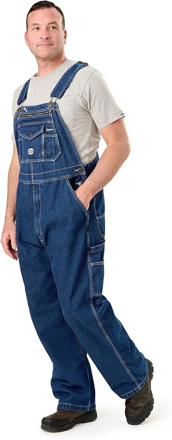 Berne Men's Heritage Unlined Washed Denim Bib Overall