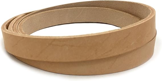 Vegetable?Tanned Full?Grain Leather Belt Blank 3/4" x 50" Strip, 8/9 oz Premium Import Leather for Belts, Straps & Crafting SLC