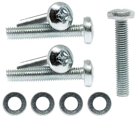 4 x M6 x 30mm + washers Screws bolts for TVs All Brands and Wall mount bracket H01B