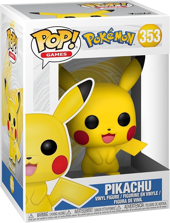Funko Pop! Oyunlar: Pokemon - Pikachu - Vinil Koleksiyon Figürü - Hediye Fikri - Resmi Ticari Ürünler - Çocuklar ve Yetişkinler için Oyuncak - Video Oyunları Hayranları - Koleksiyoncular ve Ekran için
