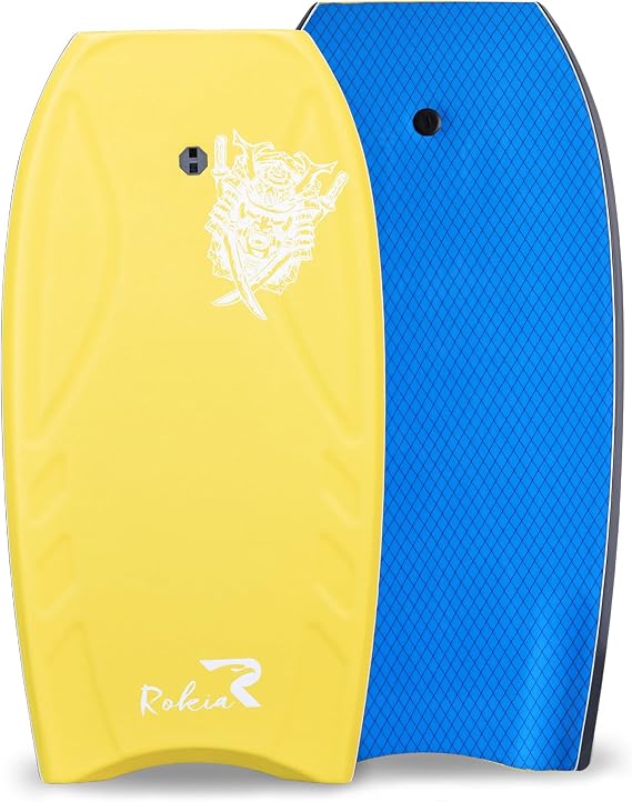 Rokia R Bodyboard 42 Inch Premium EPP Core Body Board for Beach with Durable XPE Cover Reinforced Reticular Structure Board Great Surfing for Teens and Adult Include Leash