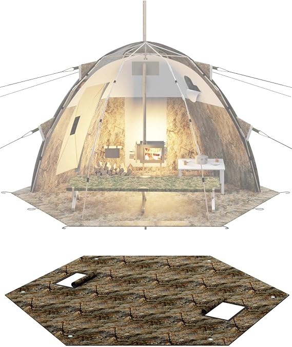 RBM Outdoors Insulated 3-Layer Floor Up Tent Small Floor UP-2 Mini for Tents