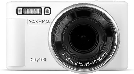 Yashica City 100 13MP 5K Ultra HD Digital Camera - White