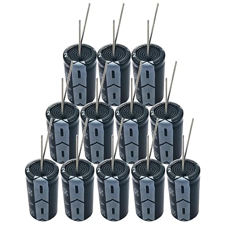 Aluminum Electrolytic Capacitor Assortment - 12x 4700uF 25V, 16x25MM for DIY Soldering & Arduino Kits