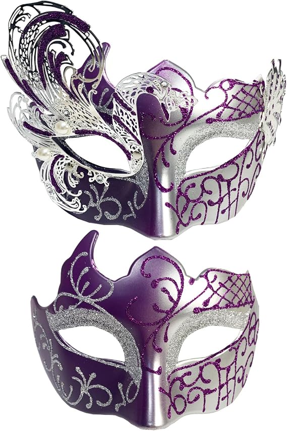 masquerade mask couples set mardi gras mask for couple woman men venetian mask masquerade ball mask