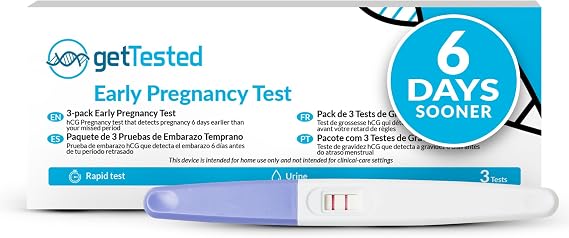 getTested 3-in1 Early Detection Pregnancy Test