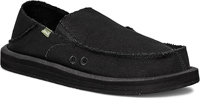 Sanuk Mens Donny Loafers for Men | Mens Shoes | Slip On Shoes for Men | Mens Slip-on Loafers | Memory Foam Footbed