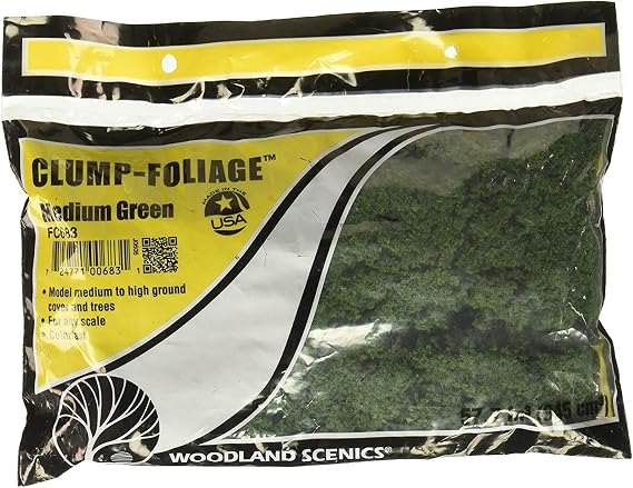 Clump Foliage 57.7 Cubic Inches-Medium Green