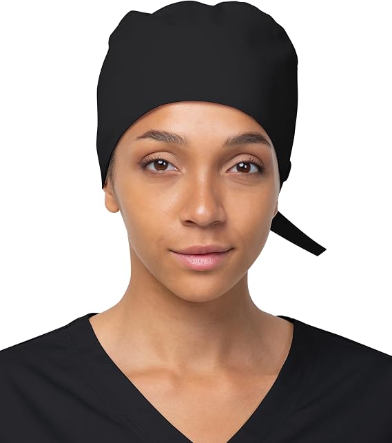 Adjustable Nurse Hat for Women Unisex Scrub Cap with Buttons