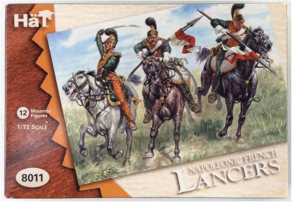 Hat Napoleonic French Lancers & Horses (24) 1/72