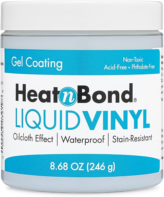 HeatnBond Liquid Vinyl Water Proof and Stain Resistant Gel Coating, 8.68 oz
