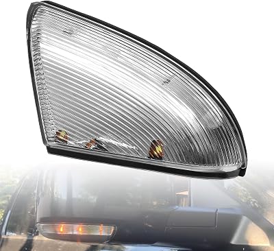 HQPASFY Mirror Turn Signal Light Left Driver Side, Compatible with Dodge 2009-2018 Ram 15002010-2018 Ram 2500 LED Puddle Light Lamp, Replace# 68064949AA
