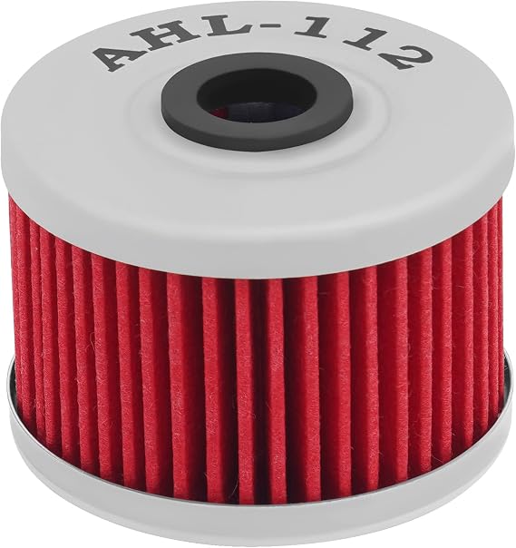 AHL 112 Oil Filter 52010-1053 Compatible with Kawasaki KLX140L/KLX140 140 2008-2016,KLX250 KLX 250 249 2020,KLX250R 250 1991-1997,KLX300R 300 1996-2008,KX450F 450 2006-2011,Ninja 125 125 2020