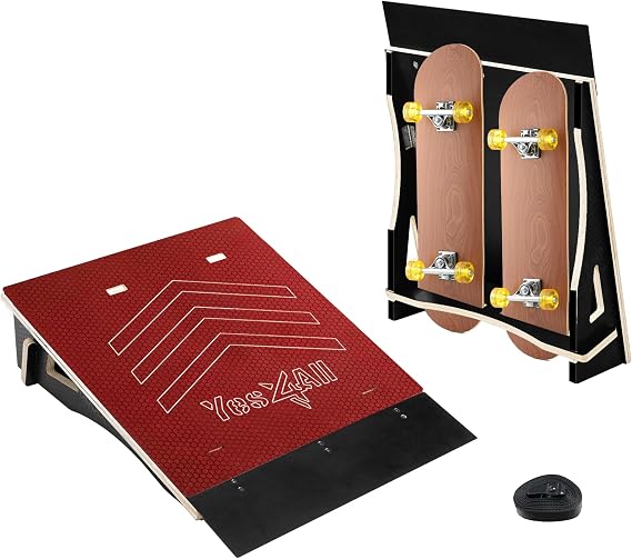 Yes4All Single-Piece Skateboard Ramp, Bike Ramp, Skate Ramp - Design for Beginners, More Durable, Capacity 220Lbs