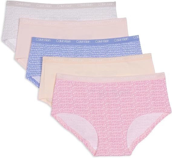 Calvin Klein Girls' Hipster Underwear Five Pack
