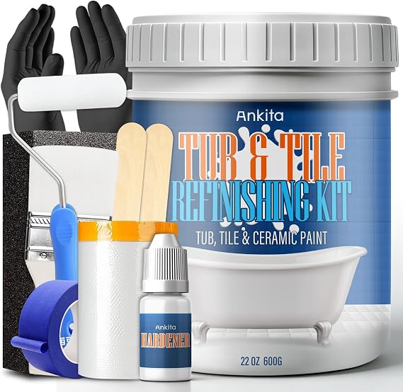 Specialty Tub and Tile Paint, Water-based Tub and Tile Refinishing Kit